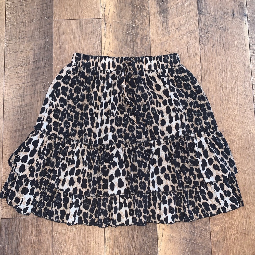 Midi printed skirt